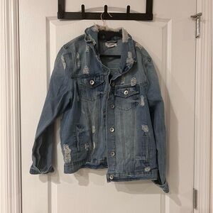 Distressed Denim Jacket